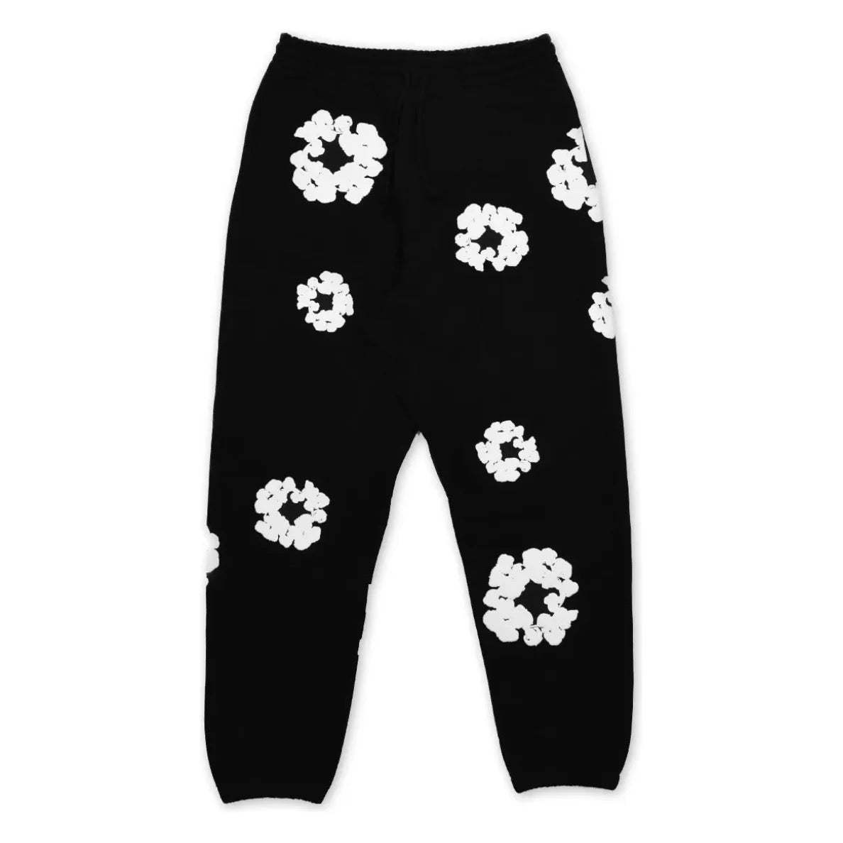 Denim tears cotton wreath sweatpants black