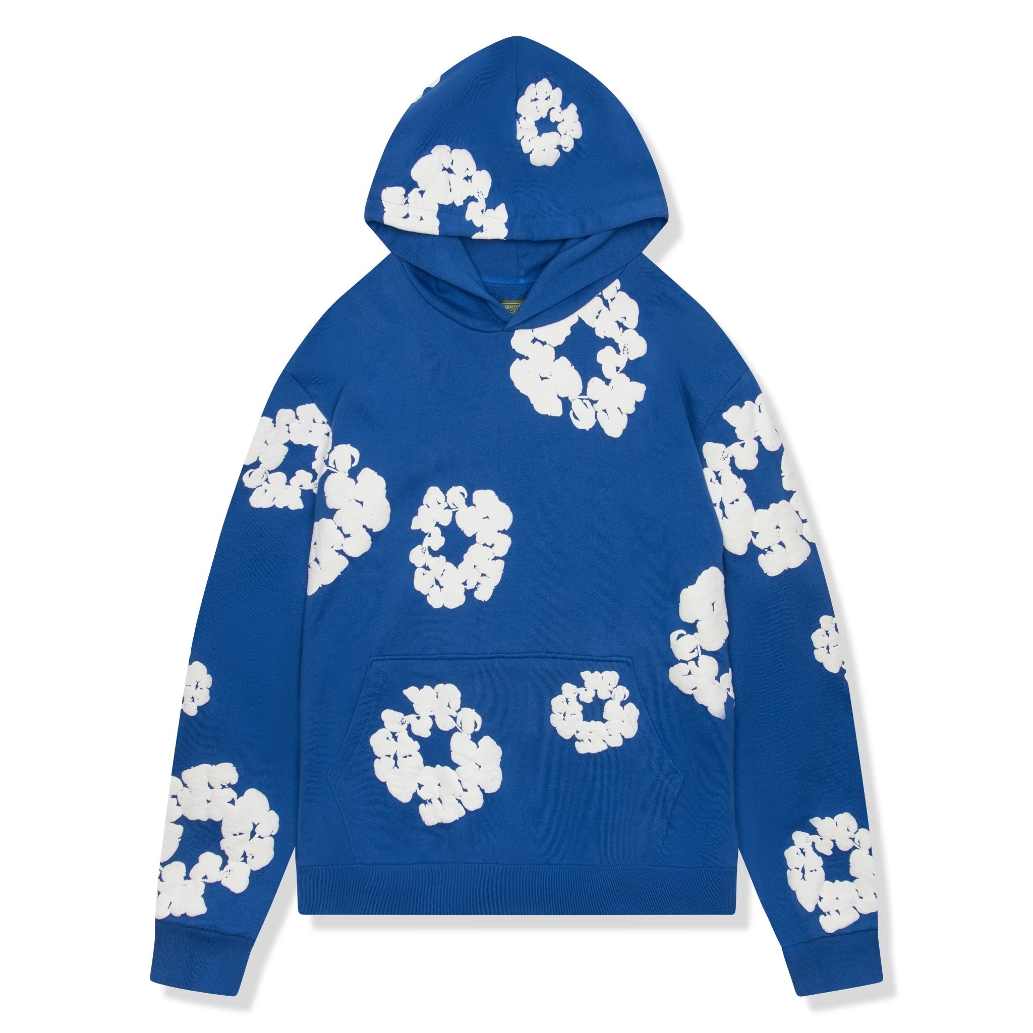Denim tears cotton wreath hoodie royal blue