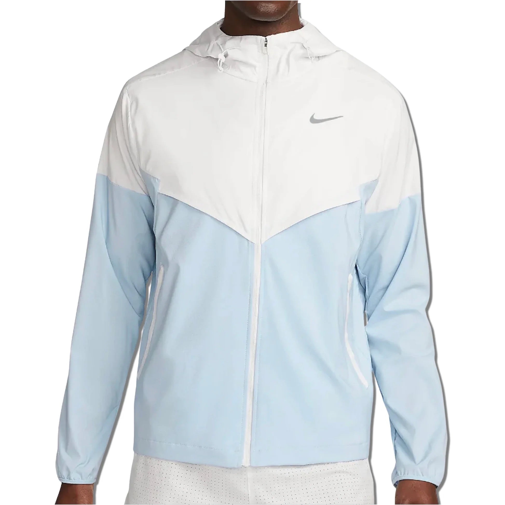 Nike Windrunner white and blue