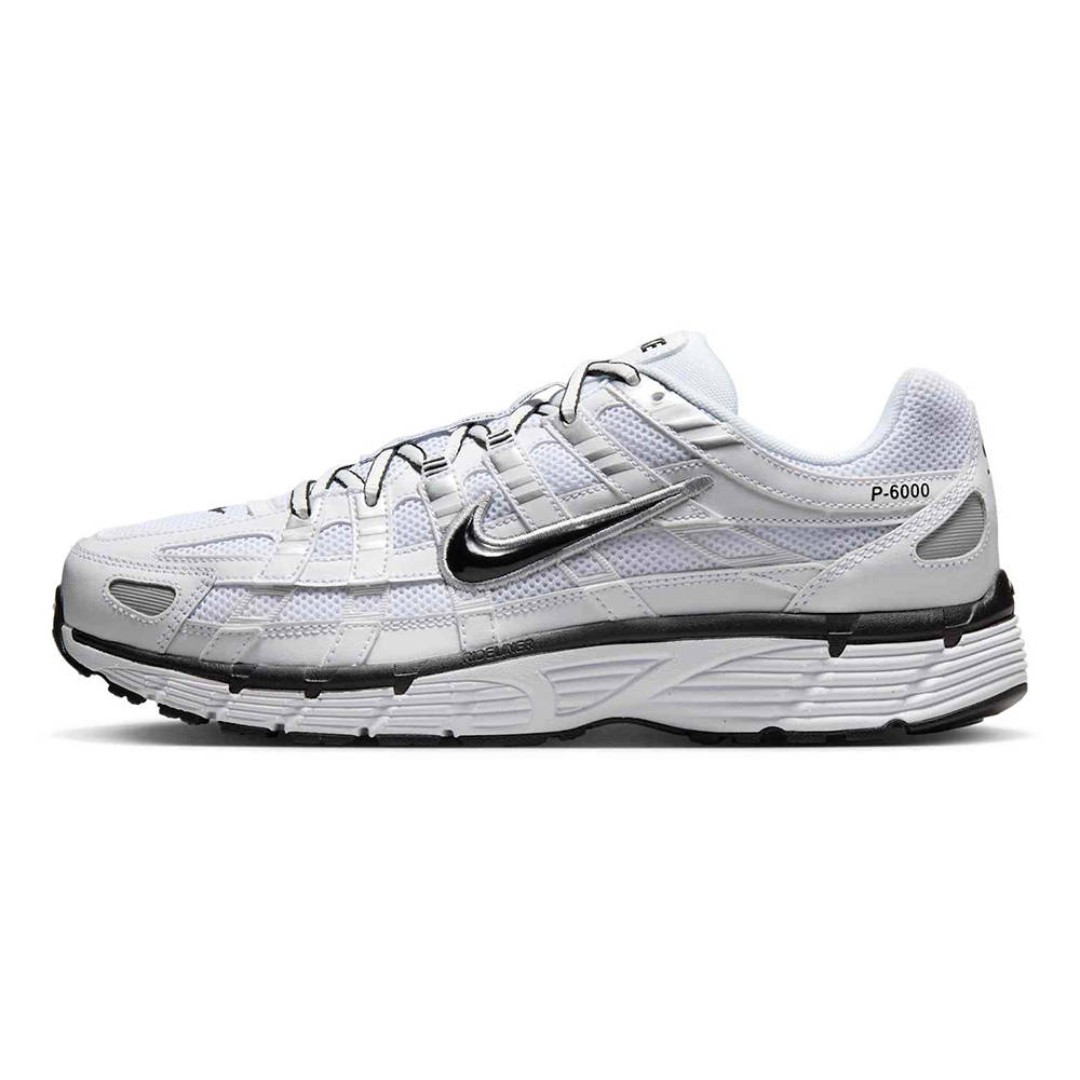 Nike P-6000 White Black Metalic Silver